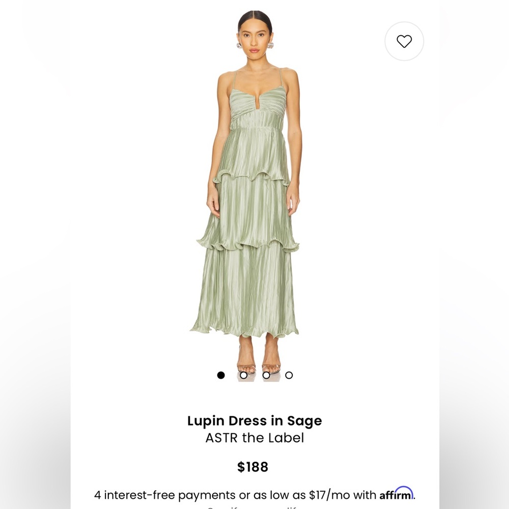 ASTR The Label - Lupin Dress in Sage